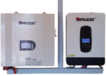 Amizar Lithium Battery + Hybrid Inverter Solar Combo Kit – 48V System